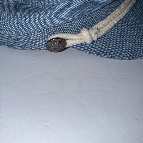 Melrose and Market Blue Denim Nautical Newsboy Cap with Cream Rope Accent OS - Picture 3 of 6